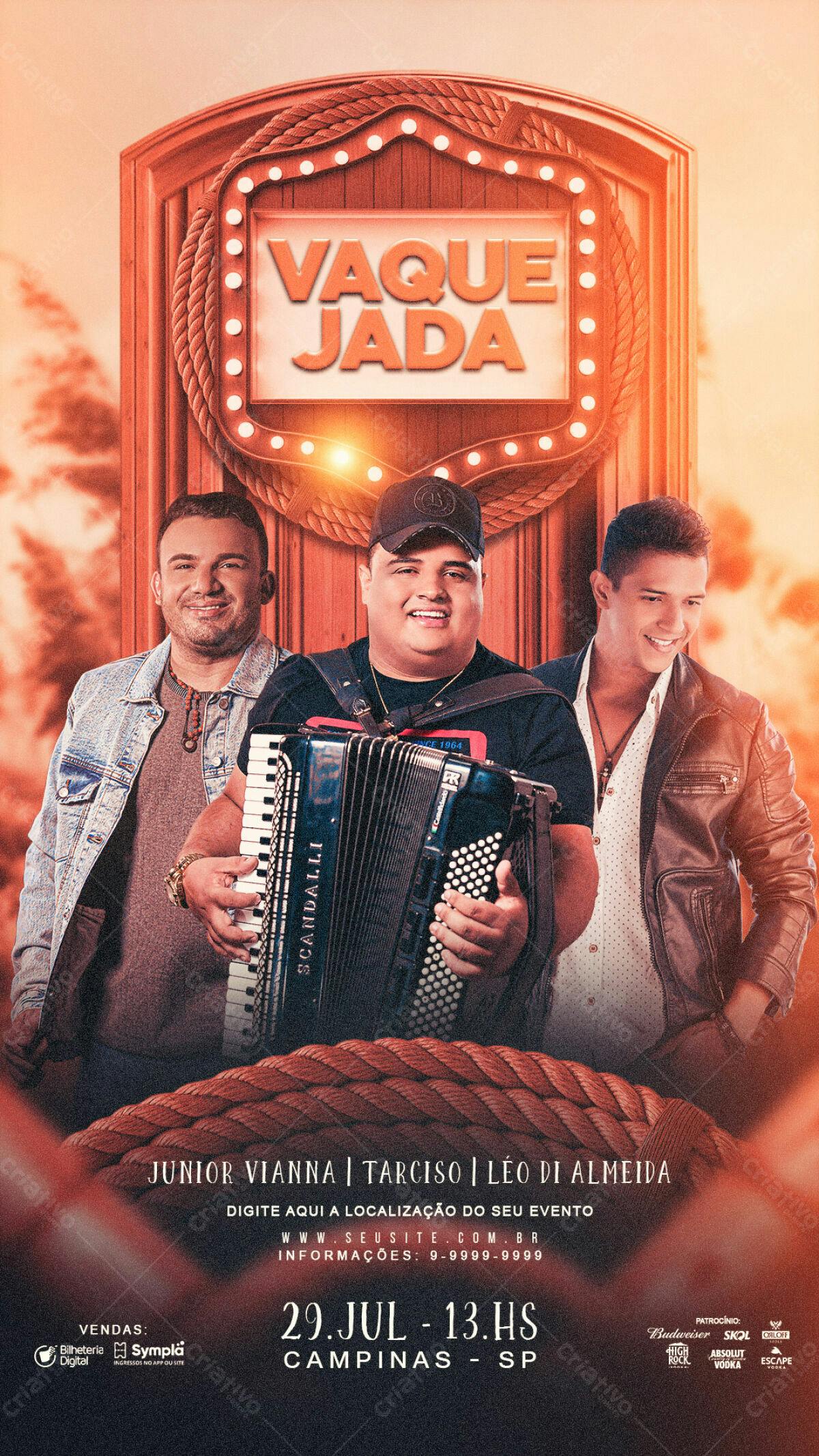 Flyer Vaquejada PSD Editável