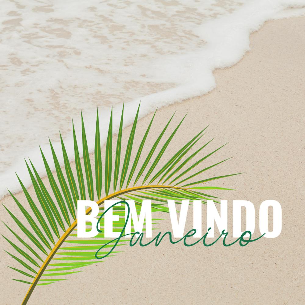 Bem Vindo Janeiro Post Para Instagram Editavél