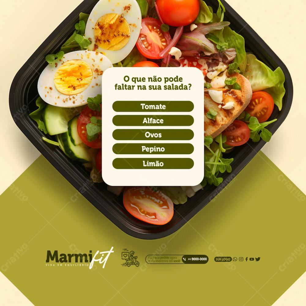 Social Media   Marmitaria Fit   O Que Não Pode Faltar Na Sua Salada