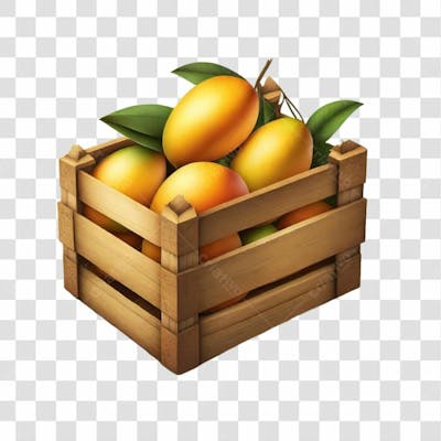 Elemento Caixote Com Manga Para Composição Png Transparente Sem Fundo 04