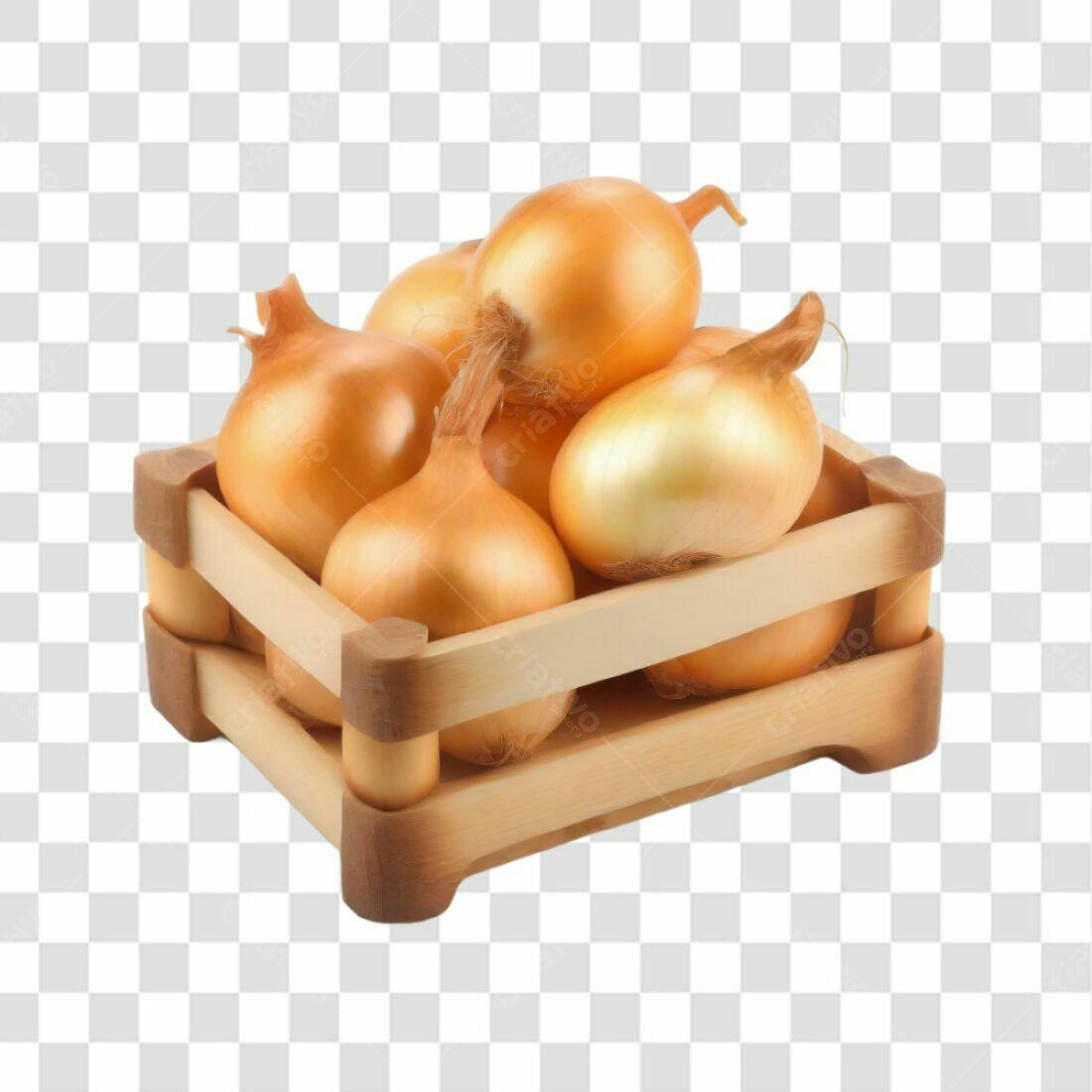 Icone de Cebola em Caixa PNG com fundo transparente