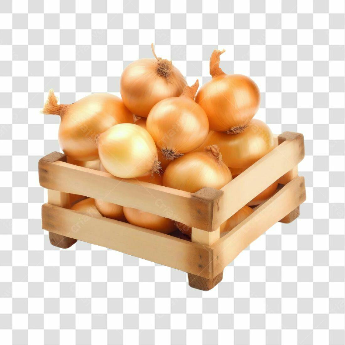 Imagem PNG de Caixa de Cebolas com fundo transparente