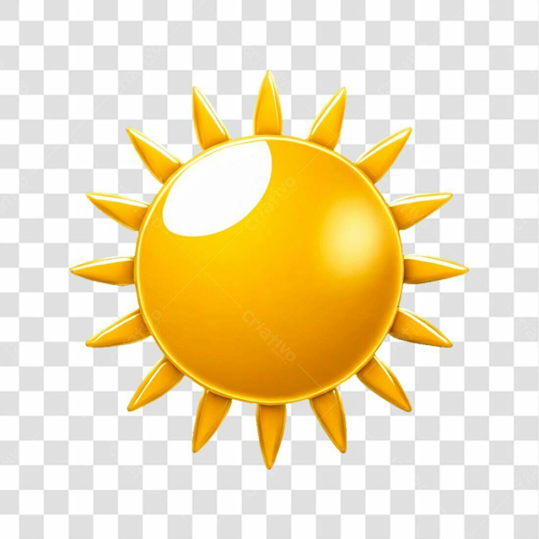 Icone Sol Verão PNG com fundo transparente