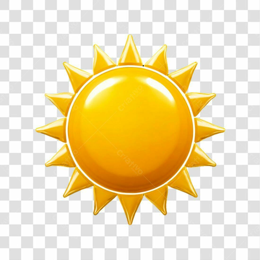 Icone Sol Verão PNG com fundo transparente