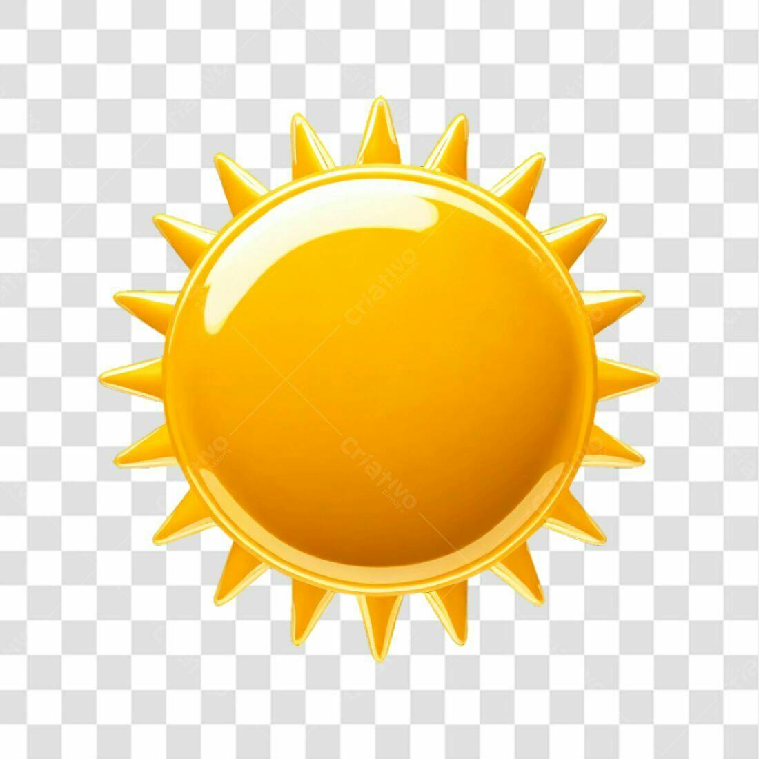 Ícone Sol Verão PNG com fundo transparente