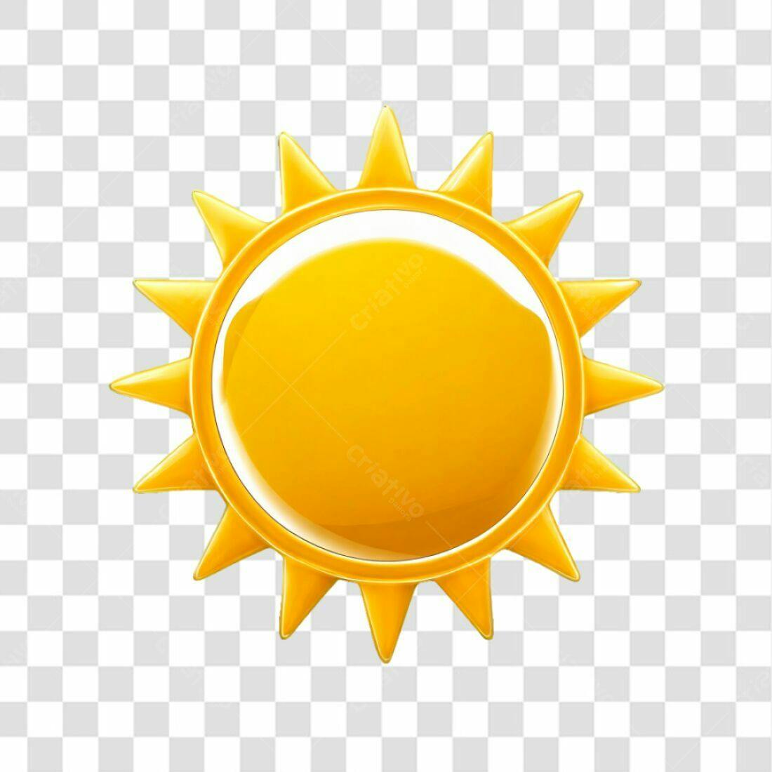 Ícone Sol Verão PNG com fundo transparente