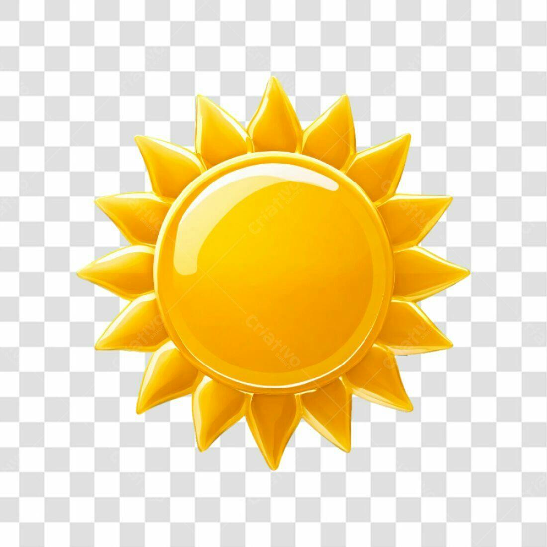 Ícone Sol Verão PNG com fundo transparente