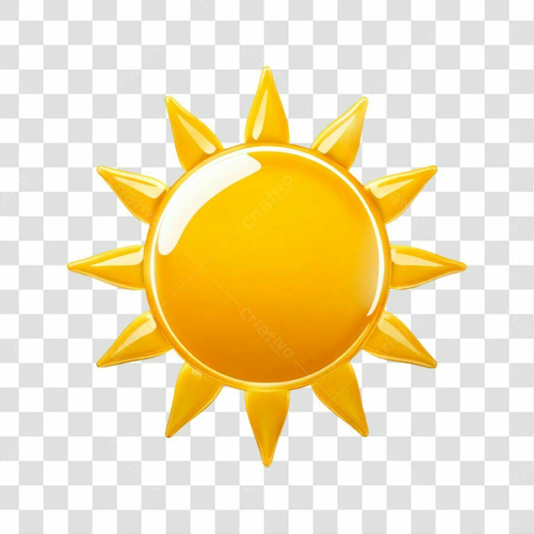 Ícone Sol Verão PNG com fundo transparente