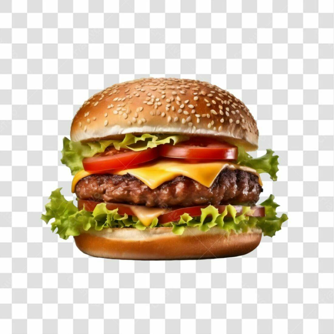 Imagem PNG de Hambúrguer com fundo transparente