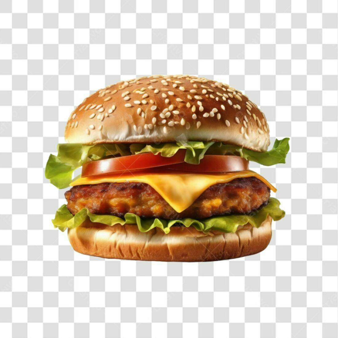 Imagem PNG de Hambúrguer com fundo transparente