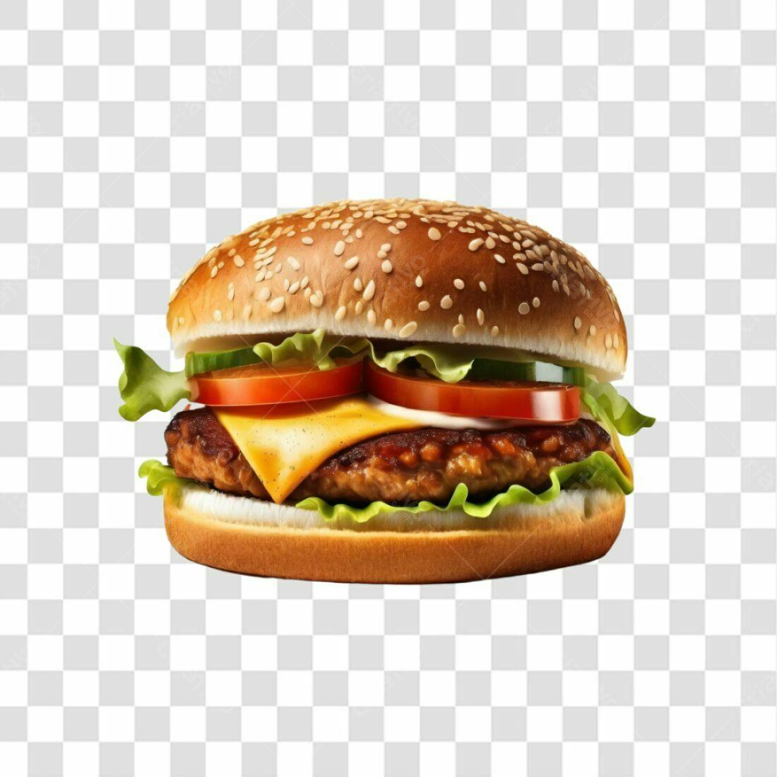 Imagem PNG de Hambúrguer com fundo transparente