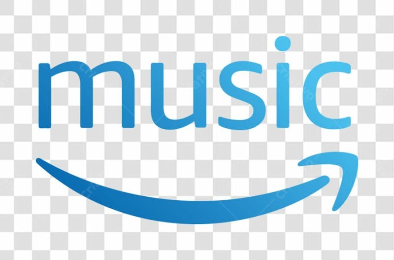 Logo plataforma de música digital amazon music png transparente sem fundo