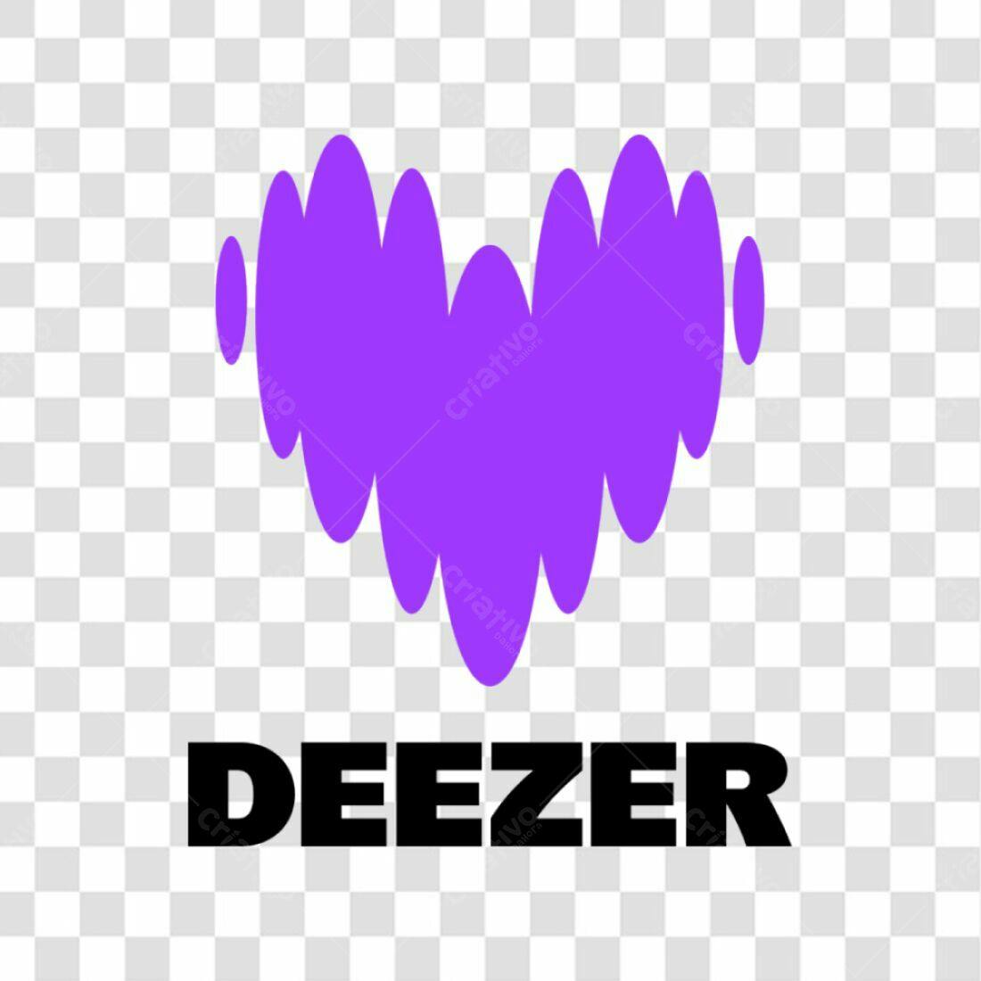 Icone Deezer Música Roxo PNG com fundo transparente