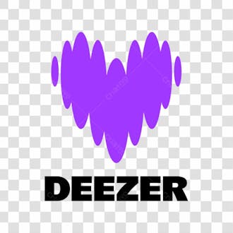 Logo plataforma de música digital deezer png transparente sem fundo