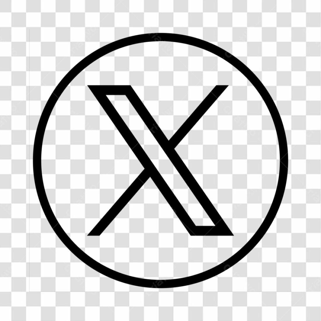 Ícone Letra X PNG com fundo transparente