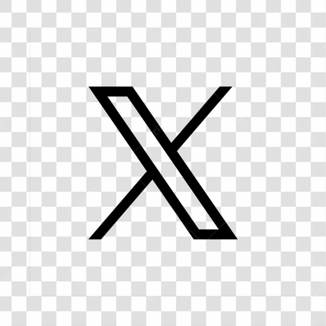 Icone Letra X PNG com fundo transparente
