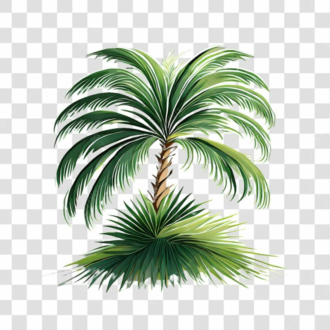 Icone de Palma Tropical PNG com fundo transparente