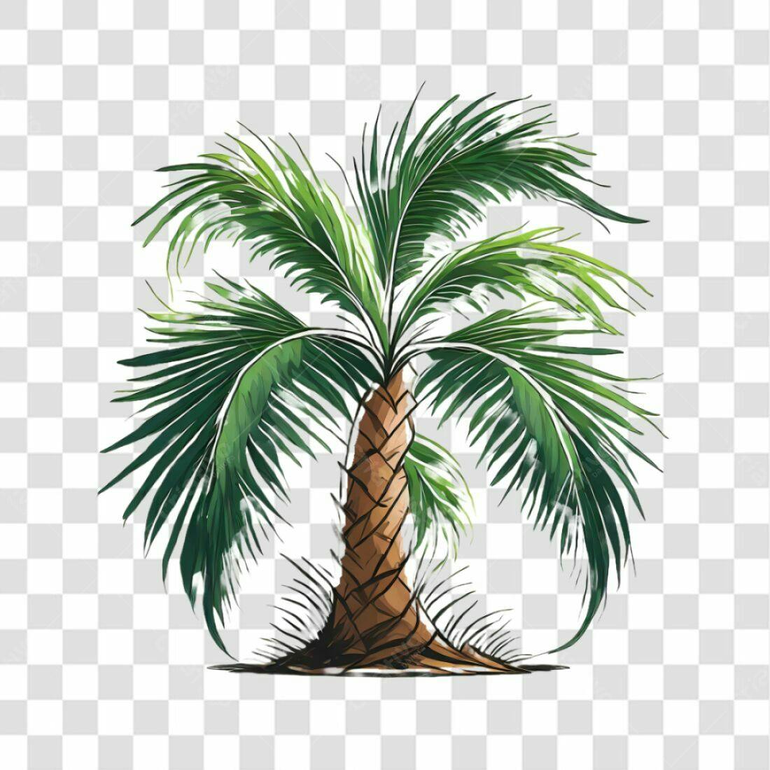 Icone Palma Tropical PNG com fundo transparente