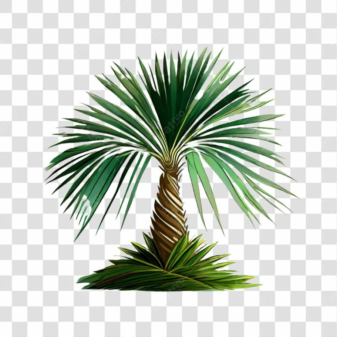Icone Palma Tropical PNG com fundo transparente