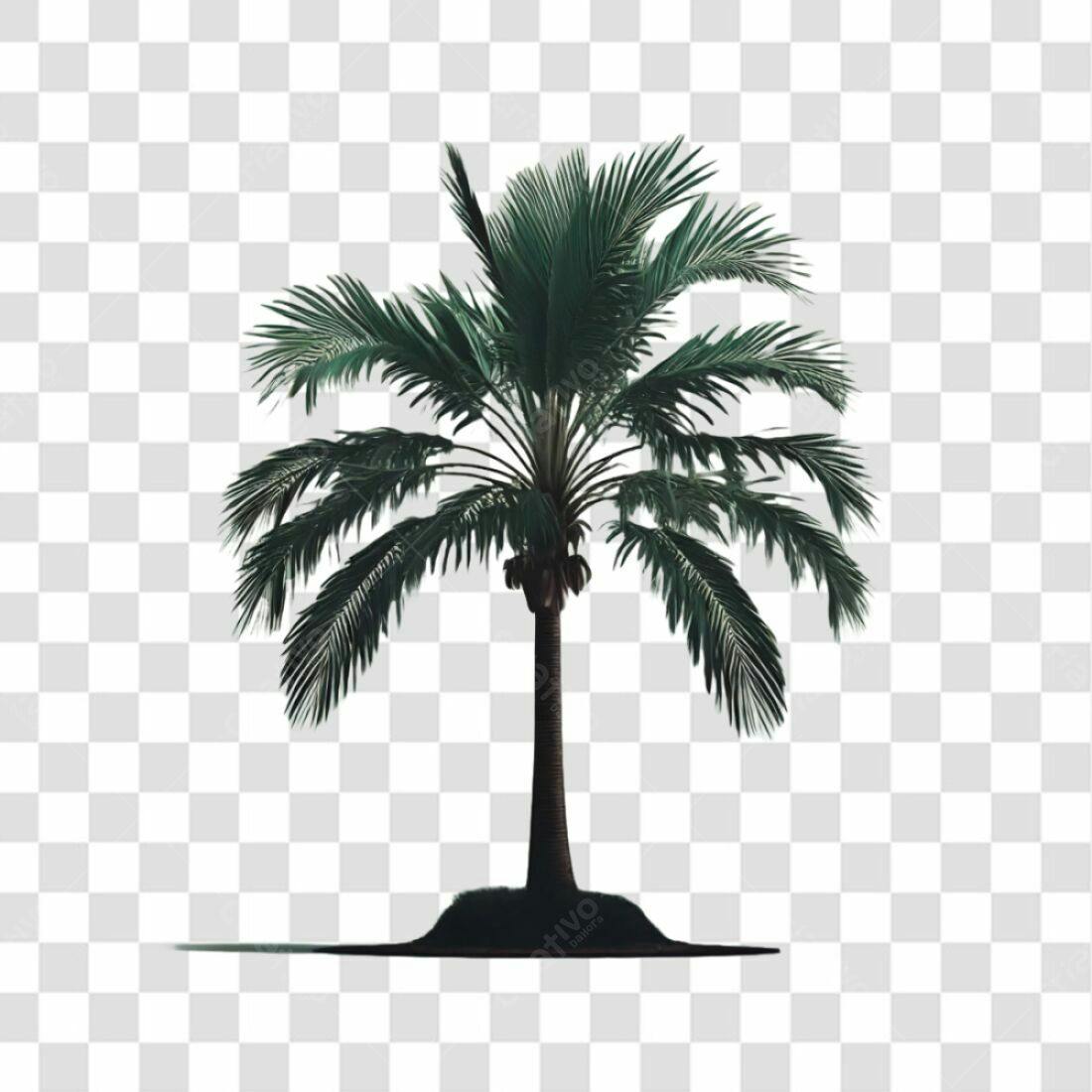 Icone de Palmeira Tropical PNG com fundo transparente