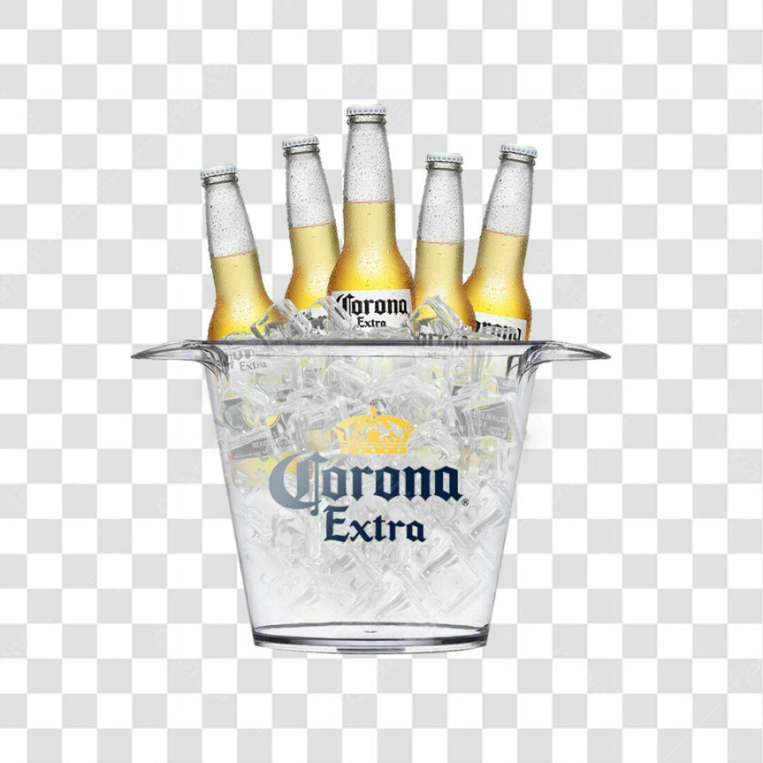 Imagem Cerveja Corona Balde Gelo PNG com fundo transparente