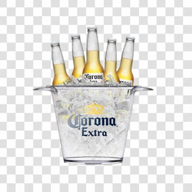 Bar depósito balde cerveja corona extra png