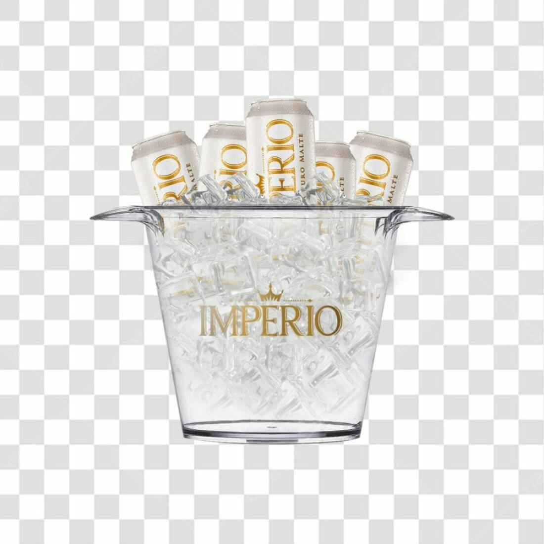 Imagem Cerveja Império em Balde de Gelo PNG com fundo transparente