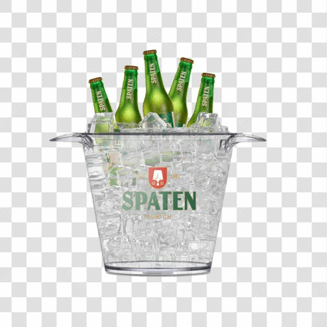 Imagem Cerveja Balde Gelo Spaten PNG com fundo transparente