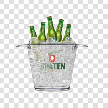 Bar depósito balde cerveja spaten long neck png