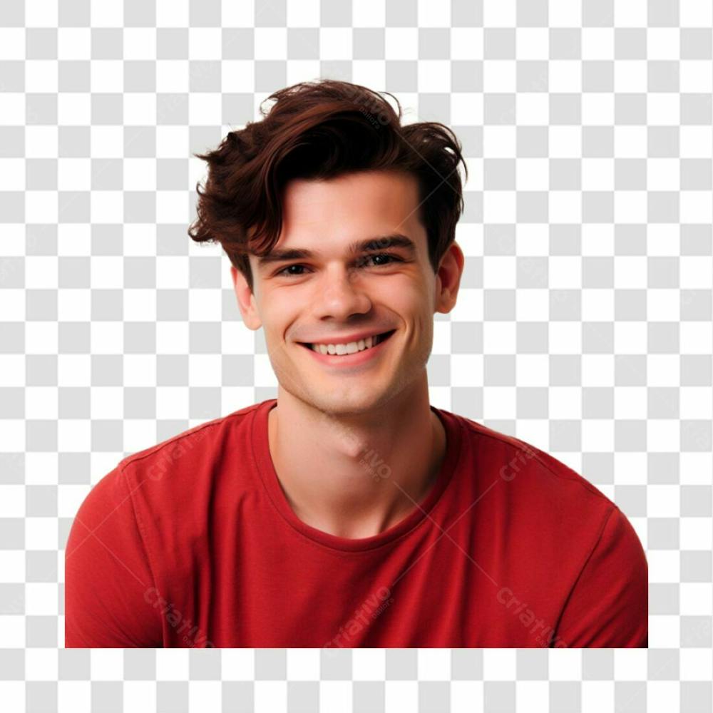 Jovem Sorridente Imagem Sem Fundo Png 02