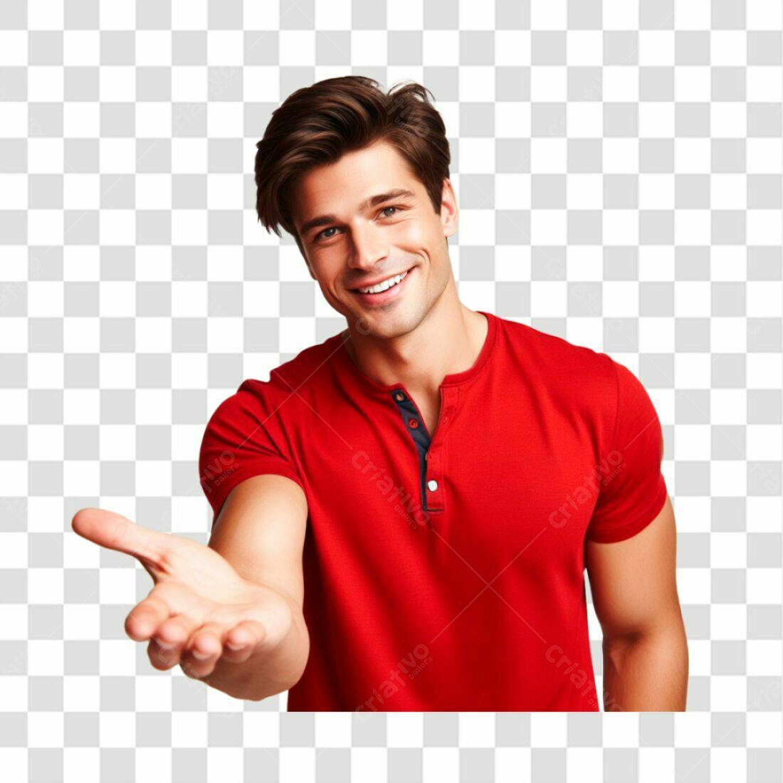Imagem PNG Homem Oferecendo Mão com Fundo Transparente