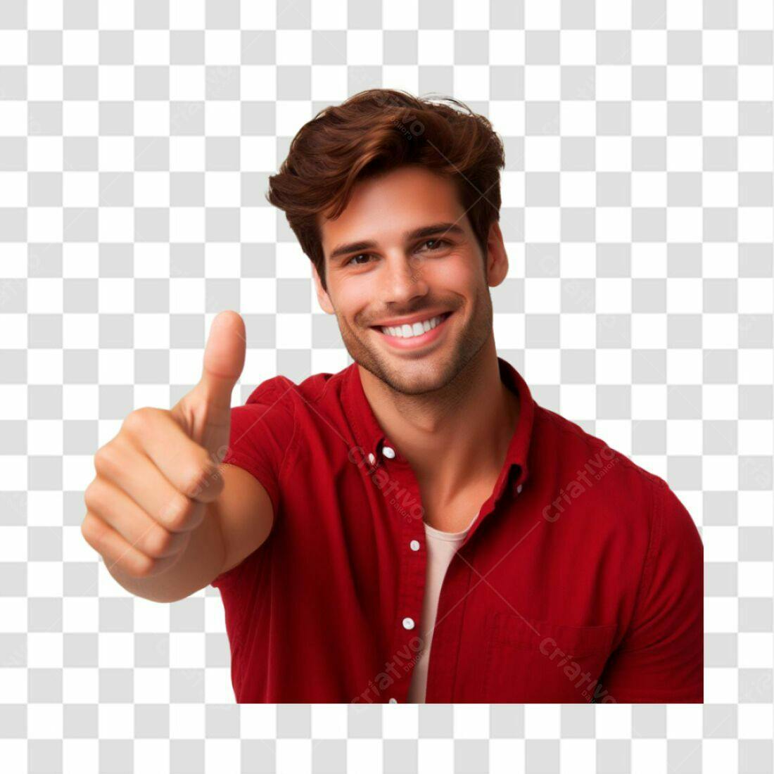 Icone Homem Aprovação PNG com fundo transparente
