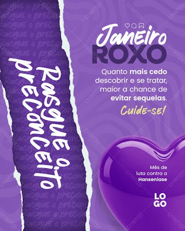 Social media janeiro roxo