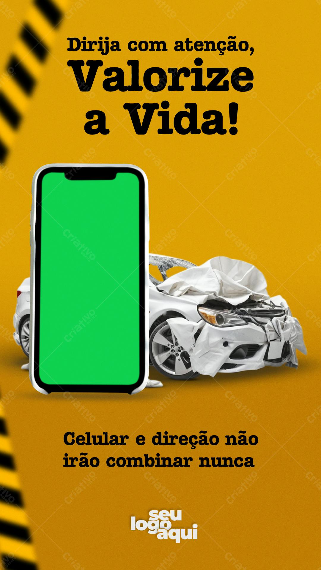 Flyer Segurança no Trânsito PSD Editável
