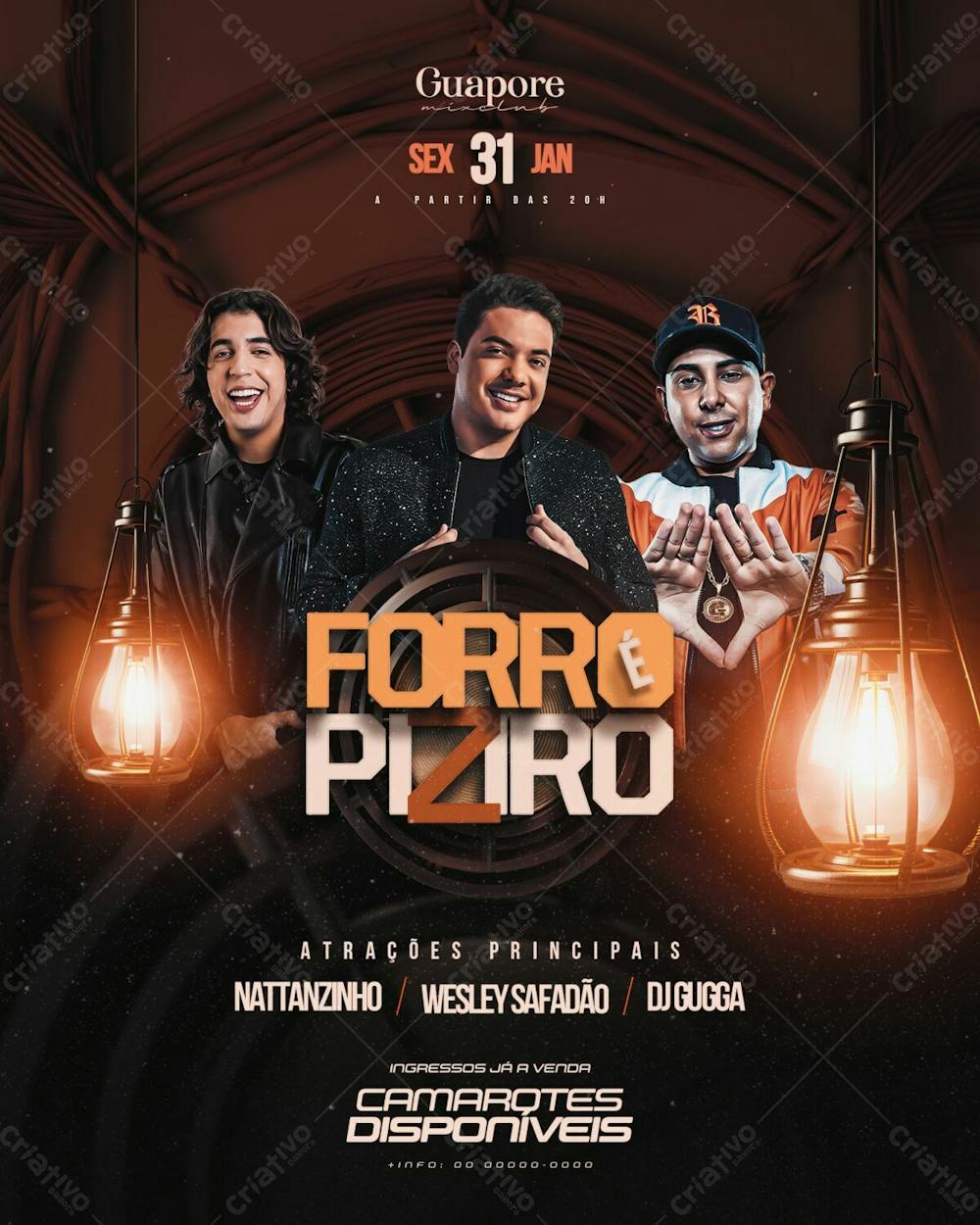 Flyer Evento Janeiro Sertanejo