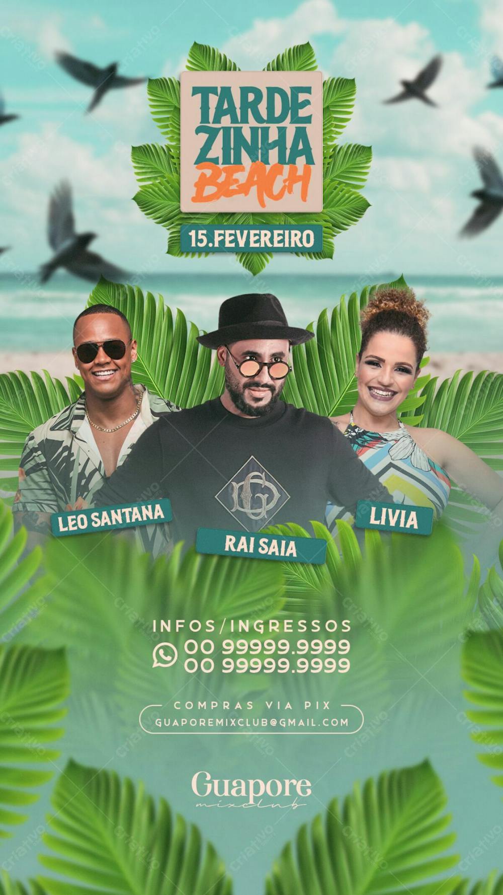 Flyer Evento Tardezinha Beach Story