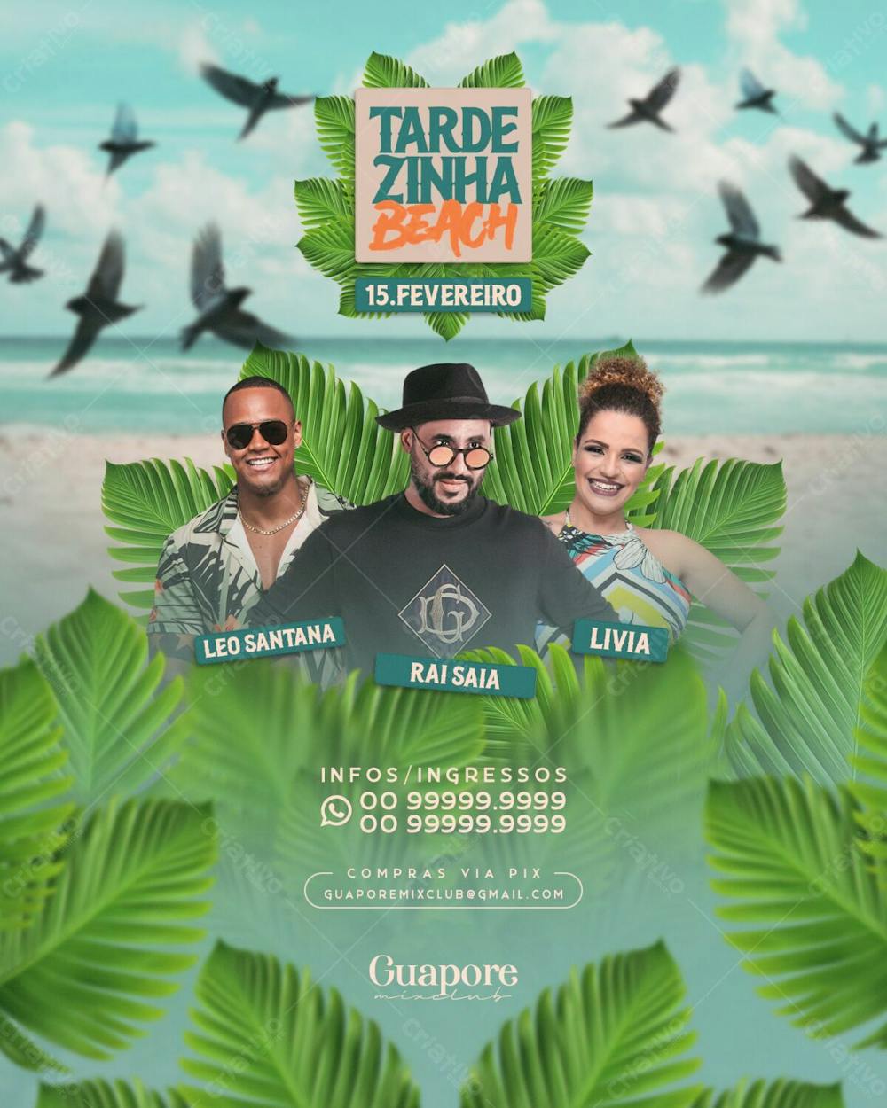 Flyer Evento Tardezinha Beach