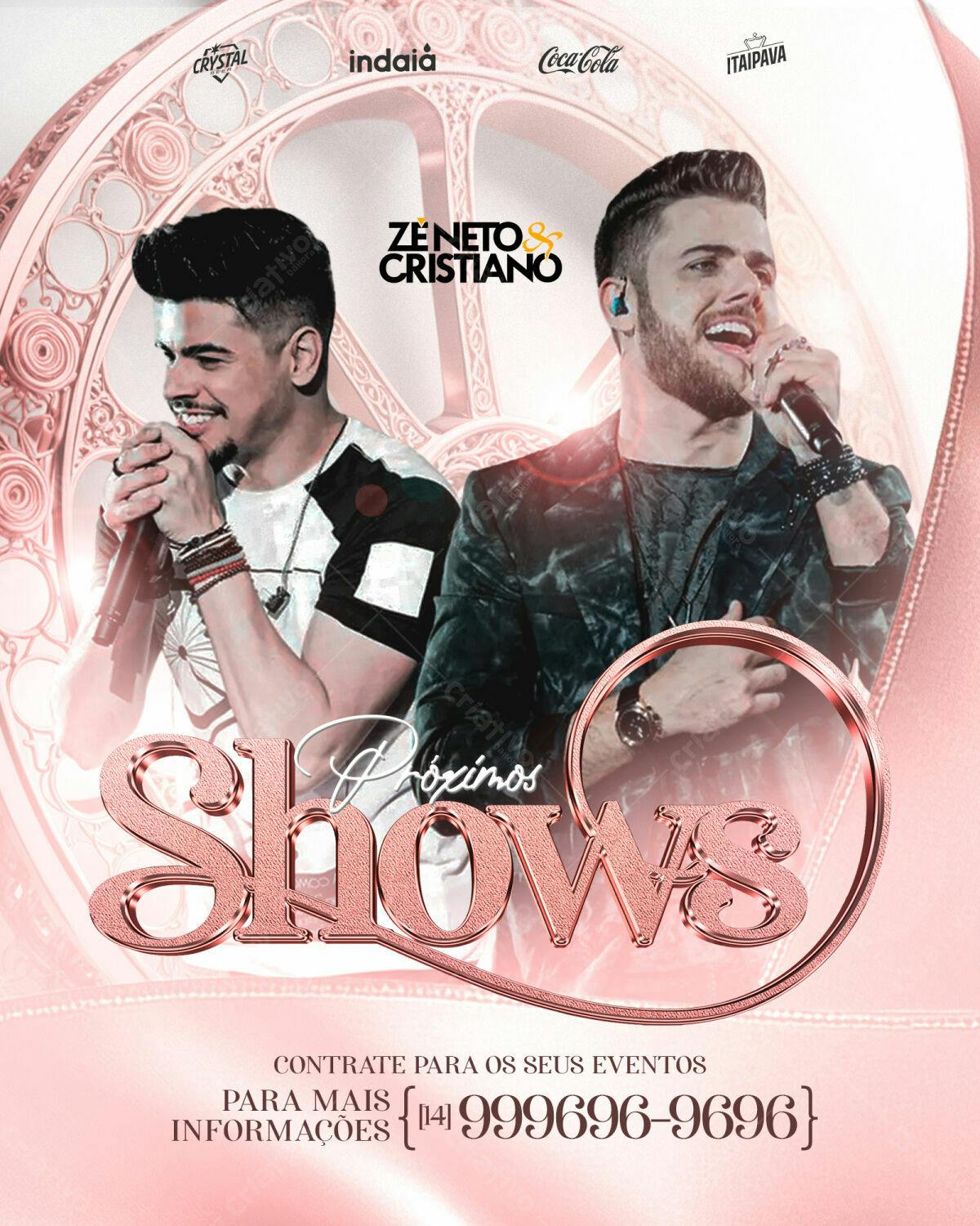 Flyer para Show Zé Neto & Cristiano PSD Editável