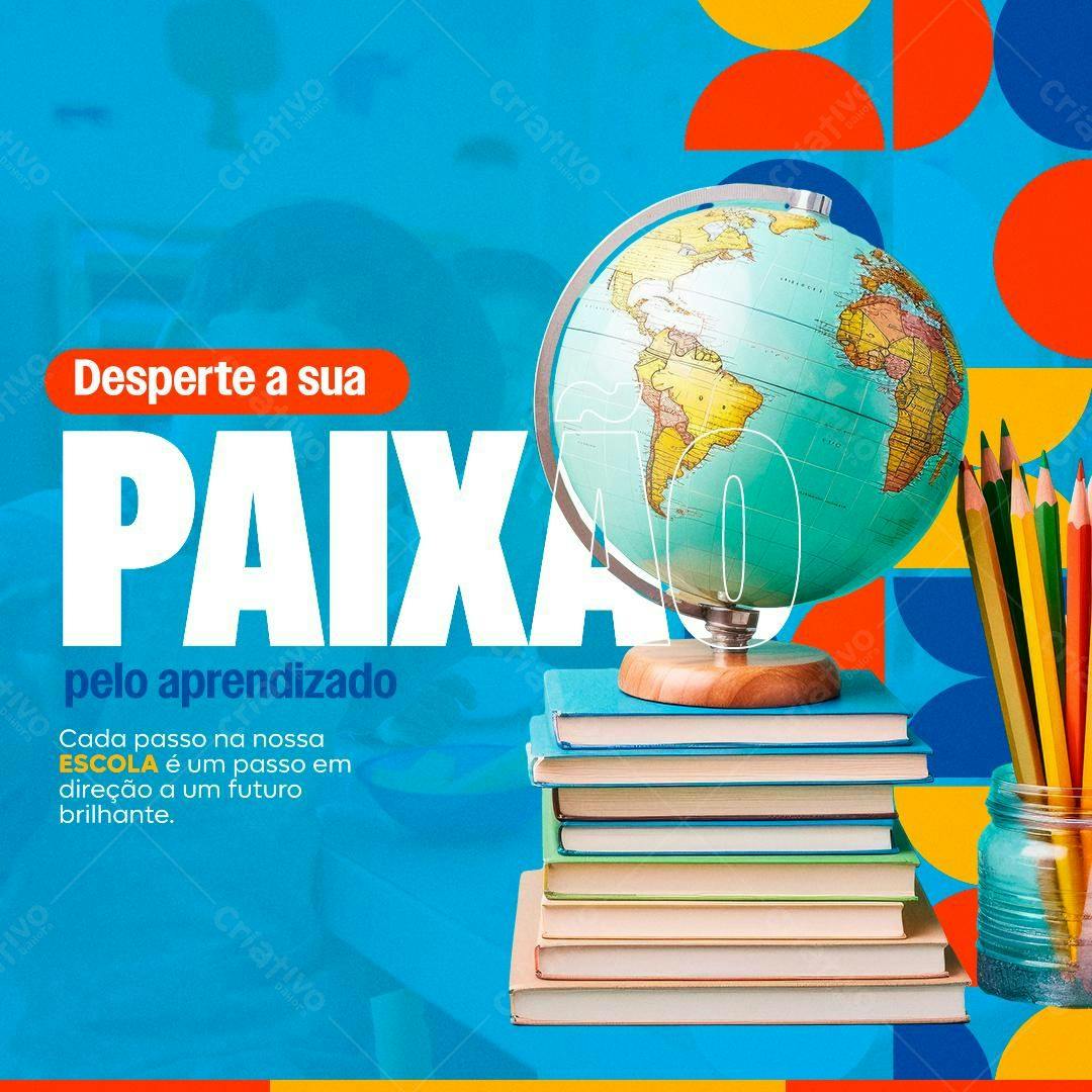 Post para Escola PSD Editável