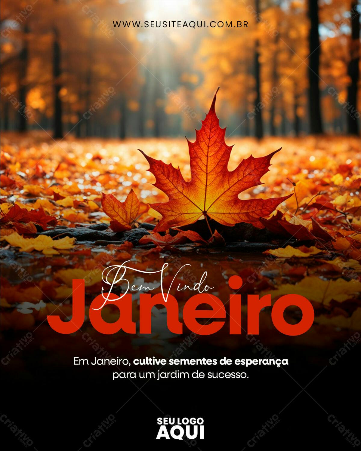 Postagem Janeiro PSD Editável