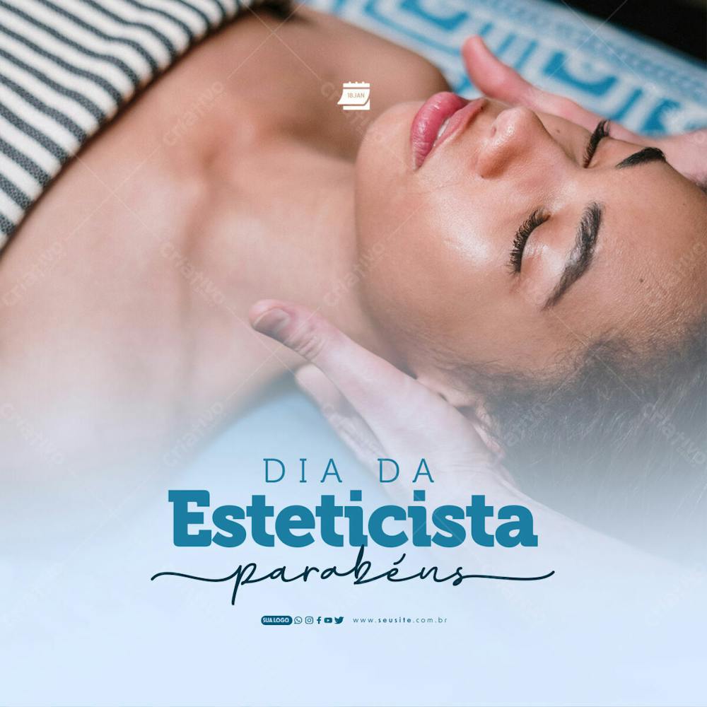 Social Media   Dia Da Esteticista   Parabéns