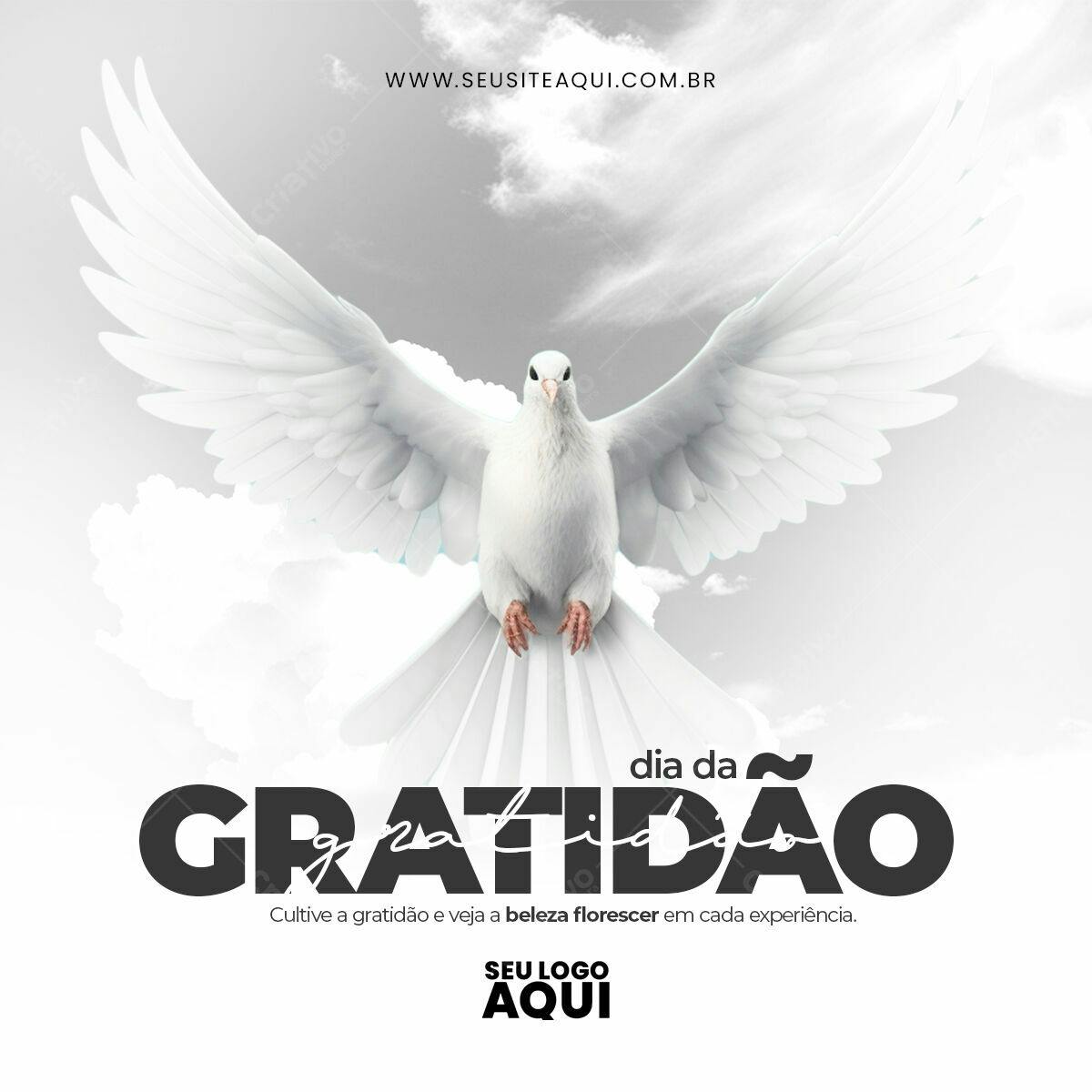 Flyer Dia da Gratidão PSD Editável