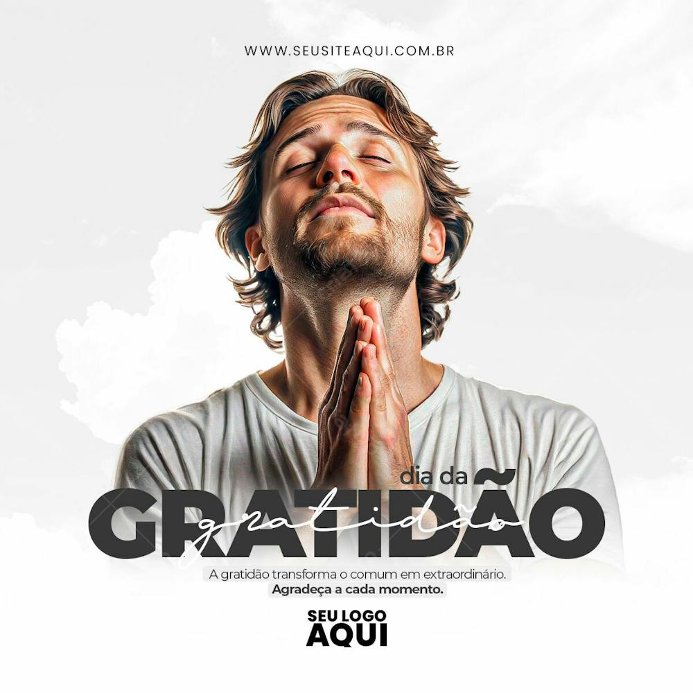 DIA DA GRATIDÃO | DIA NACIONAL DA GRATIDÃO | PSD EDITÁVEL