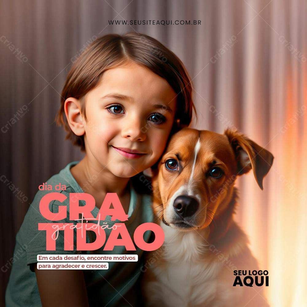 DIA DA GRATIDÃO | DIA NACIONAL DA GRATIDÃO | PSD EDITÁVEL