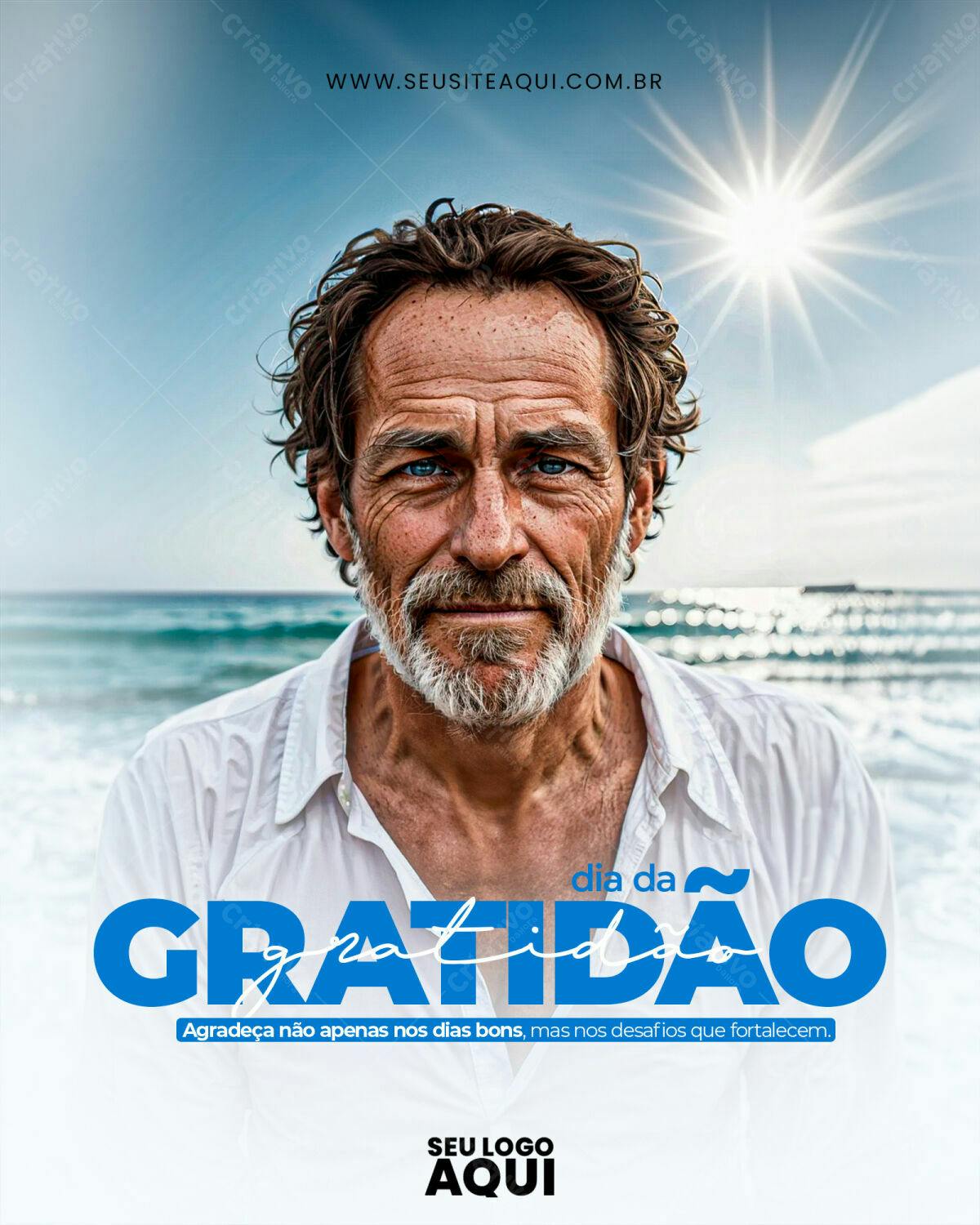 Flyer Dia da Gratidão PSD Editável
