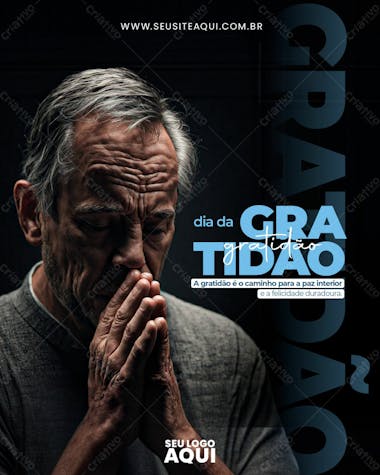 Feed | dia da gratidão | dia nacional da gratidão | psd edit