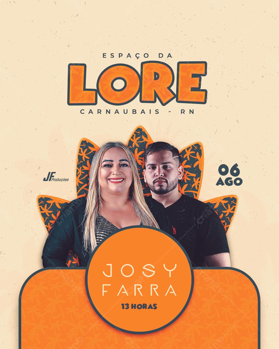 Flyer Evento Musical Jozy e Farra PSD Editável