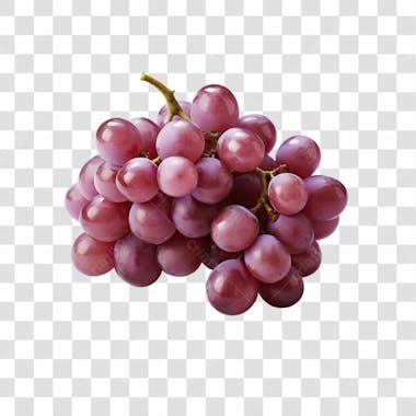 Imagem hortifrutti uva com fundo transparente cena 03