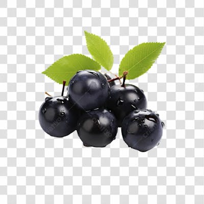 Imagem Hortifrutti   Jaboticaba Com Fundo Transparente   Cena 02