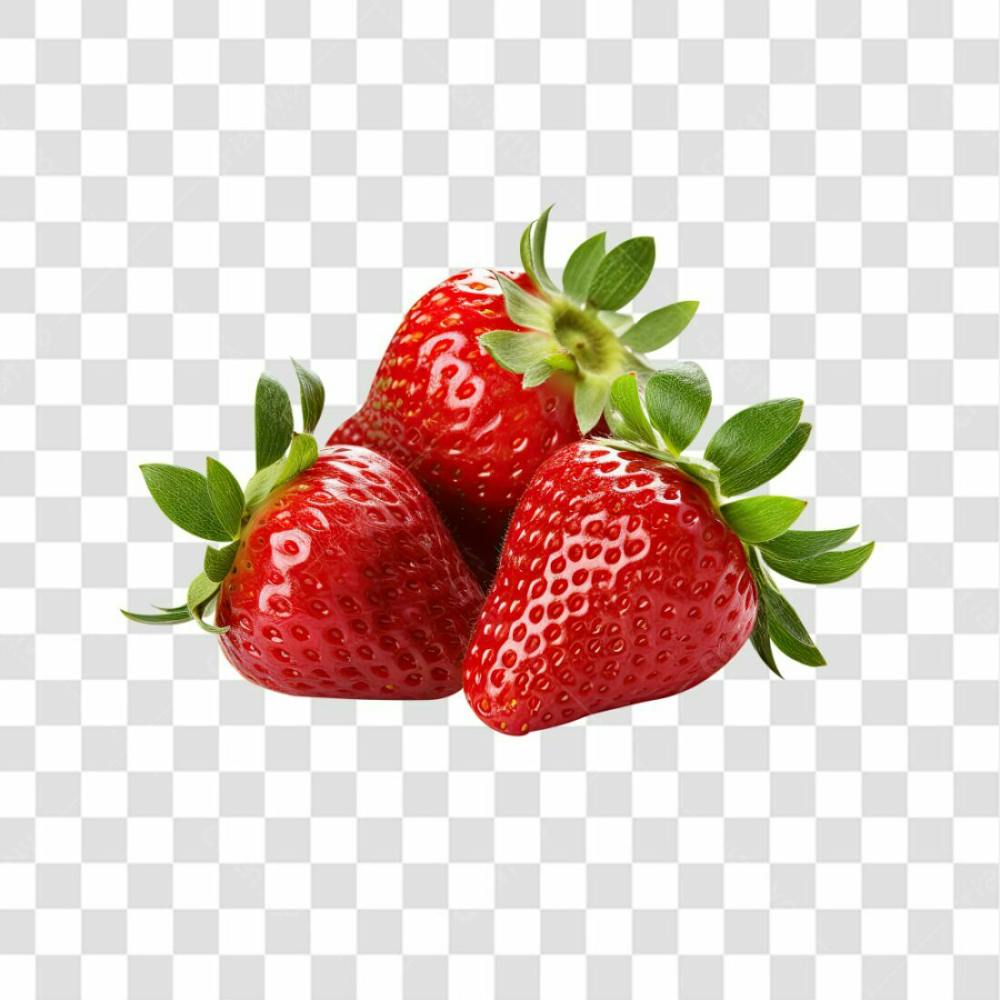 Imagem Hortifrutti   Morango Com Fundo Transparente   Cena 02